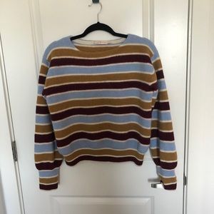 Tory Burch Striped Alpaca Sweater